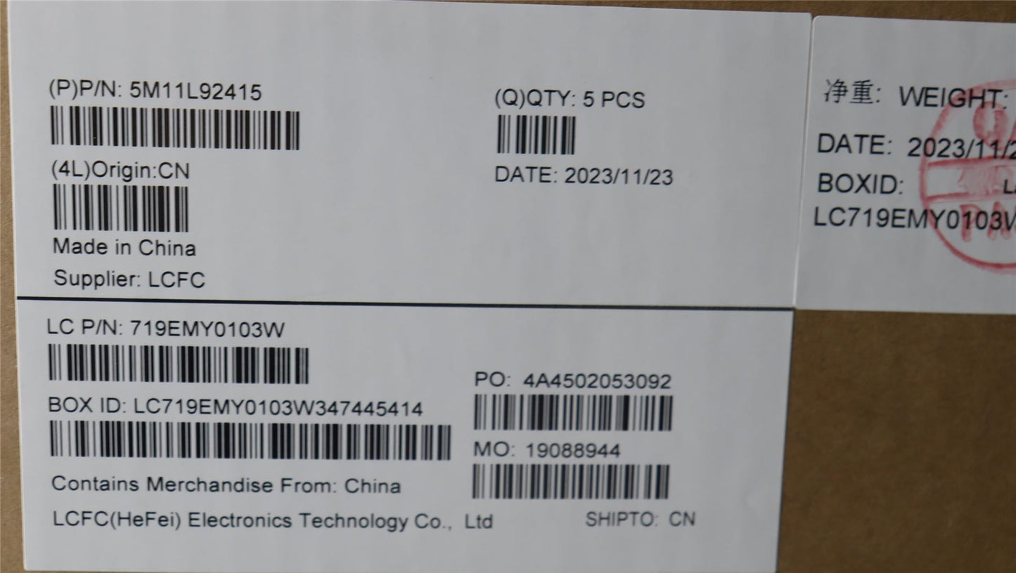 Lenovo ThinkPad E14 Gen 5 Keyboard Palmrest Top Cover Italian 5M11L92415