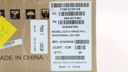 Lenovo Yoga 720-13IKB Scharnier Scharniere Halterung Antenne Silber 5H50N67993