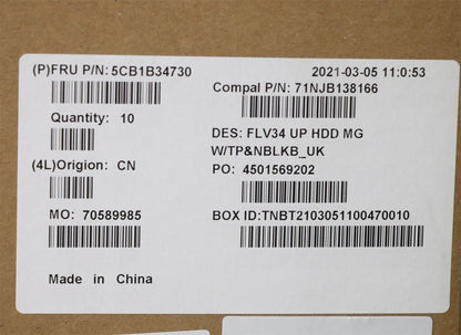 Lenovo Upper Case ASM_UKE C 20VD HDMGNBL 5CB1B34730