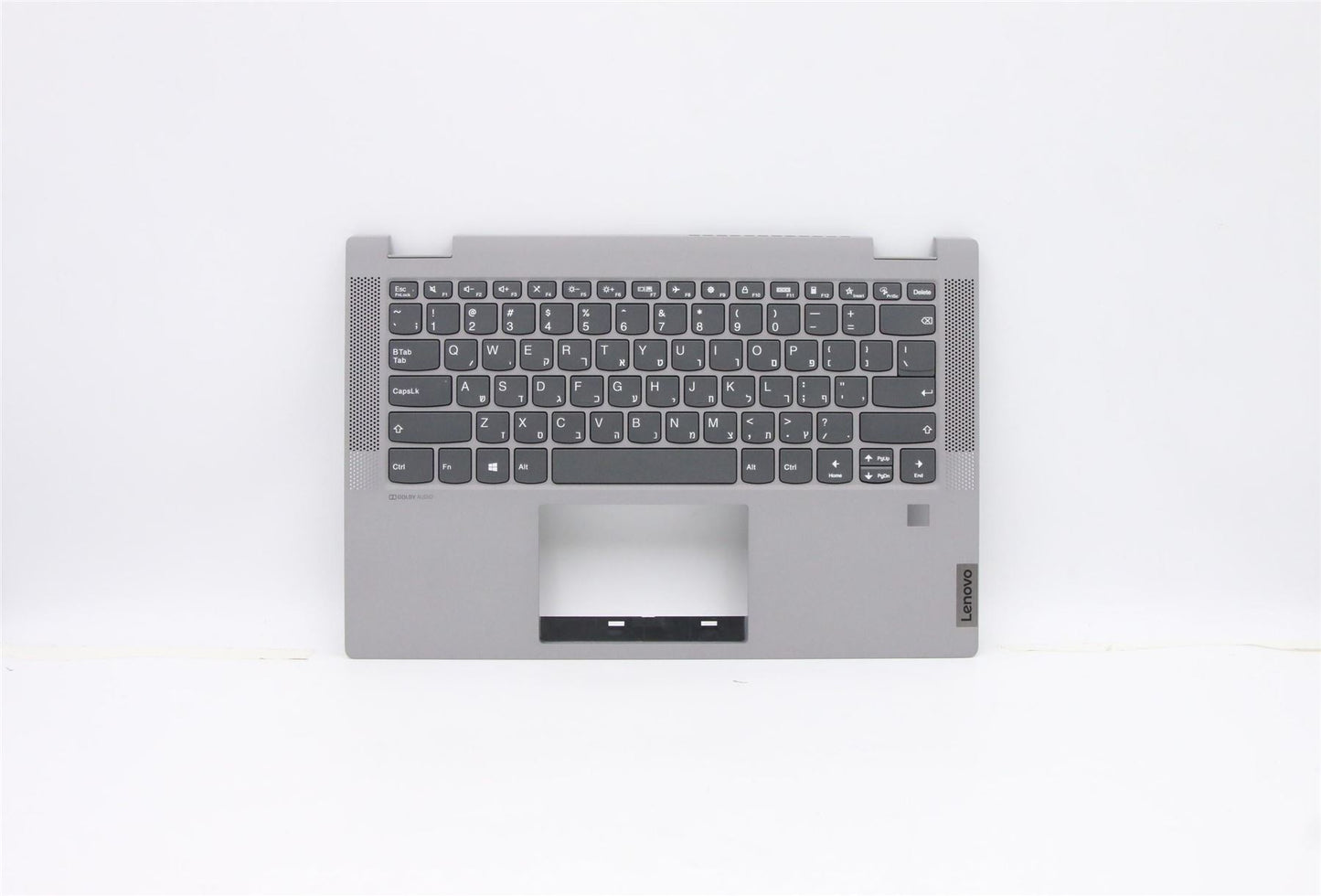 Lenovo Flex 5-14IIL05 Keyboard Palmrest Top Cover Hebrew Grey 5CB0Y85413