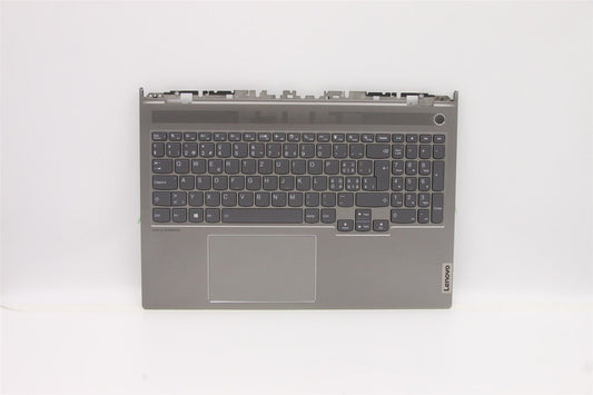 Lenovo ThinkBook 16p G2 ACH Keyboard Palmrest Top Cover German Grey 5CB1D04555