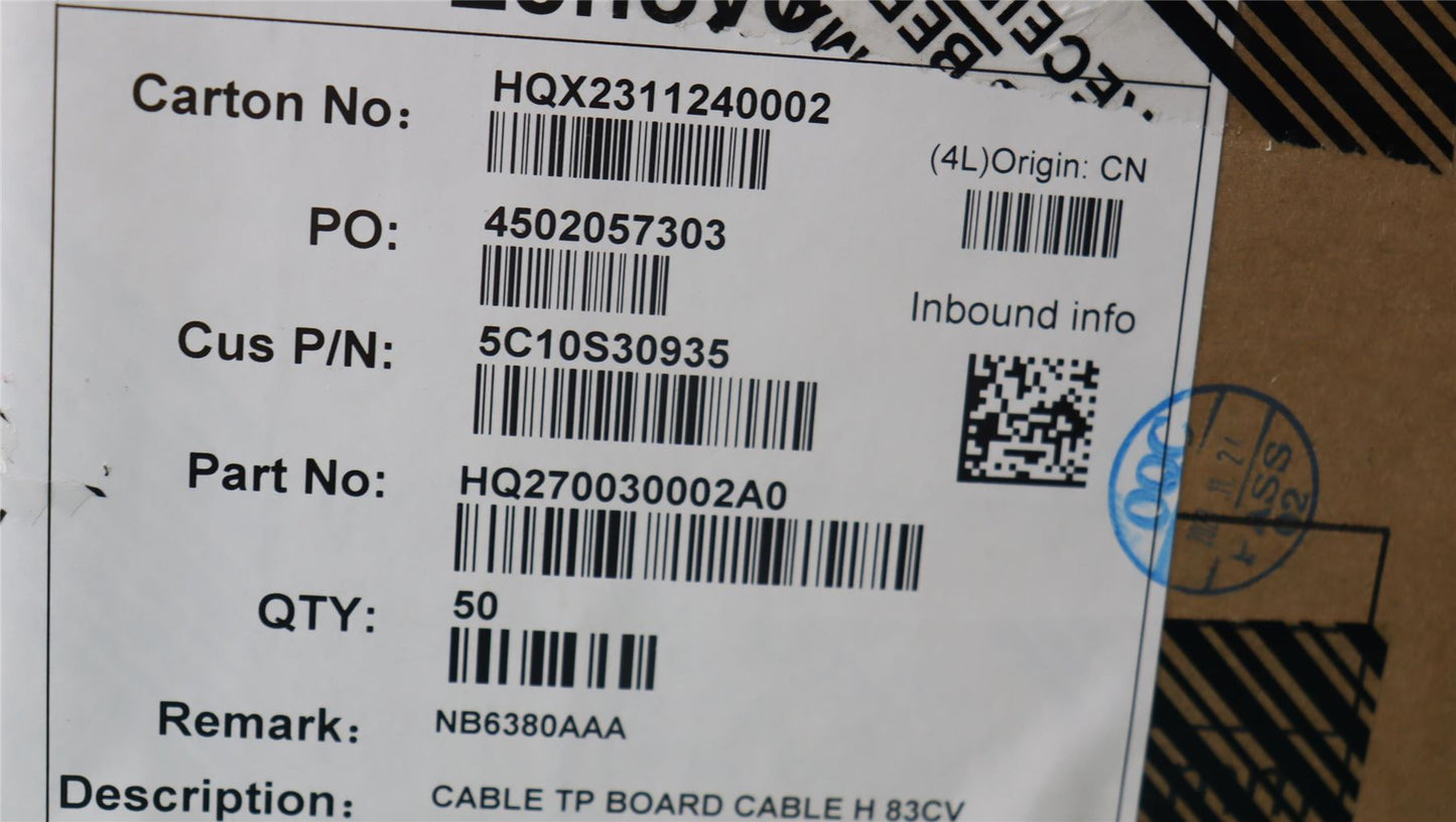 Lenovo TP BOARD CABLE H 83CV 5C10S30935