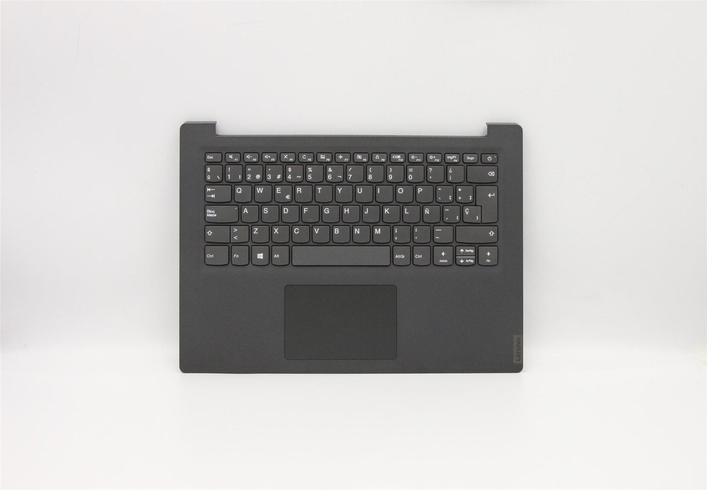 Lenovo V14 IWL Palmrest Cover Touchpad Keyboard Spanish Grey 5CB0W44153