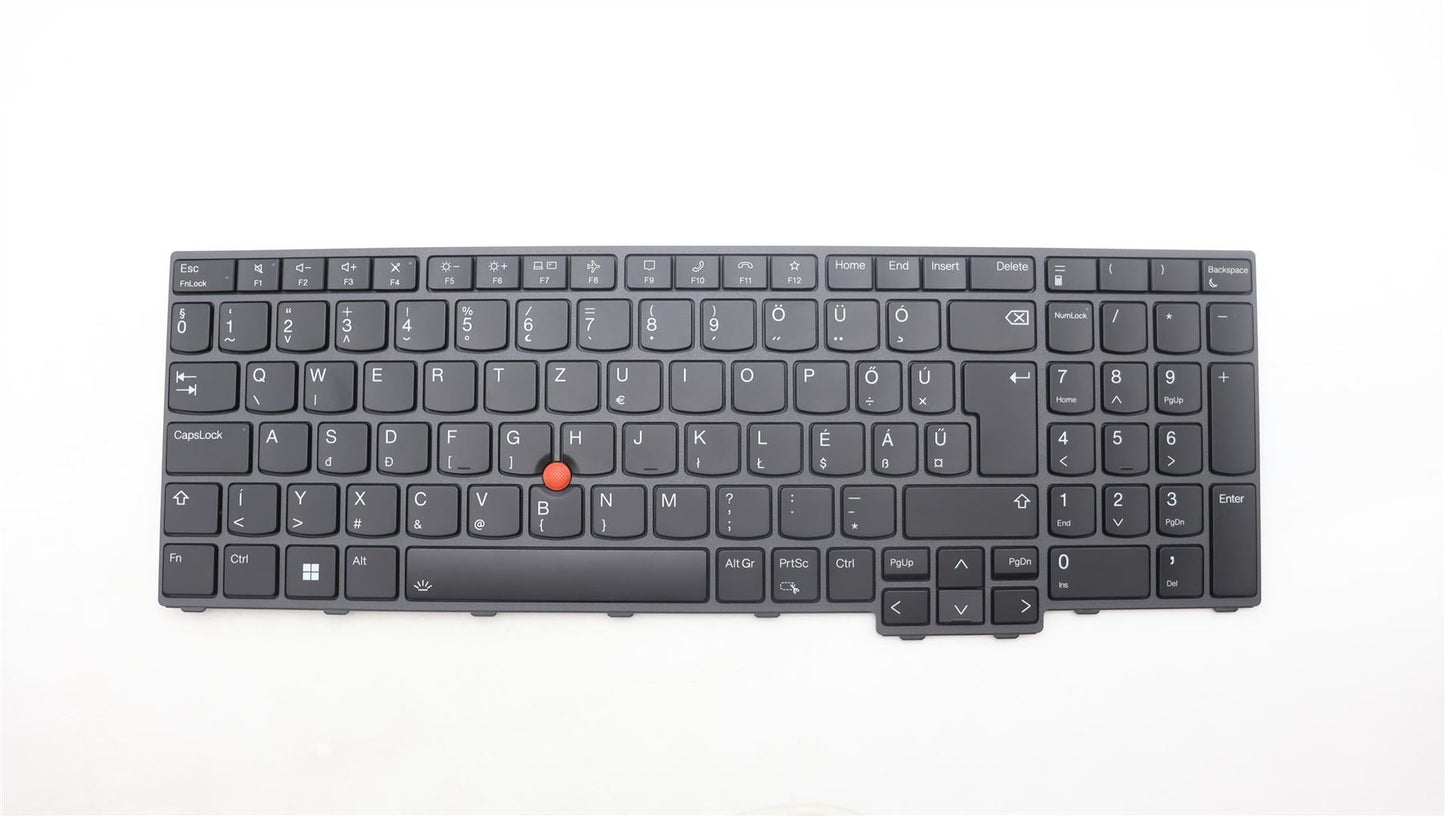 Lenovo ThinkPad L15 4 P16s 2 P16v 1 T16 2 Keyboard Hungarian Black 5N21K05166