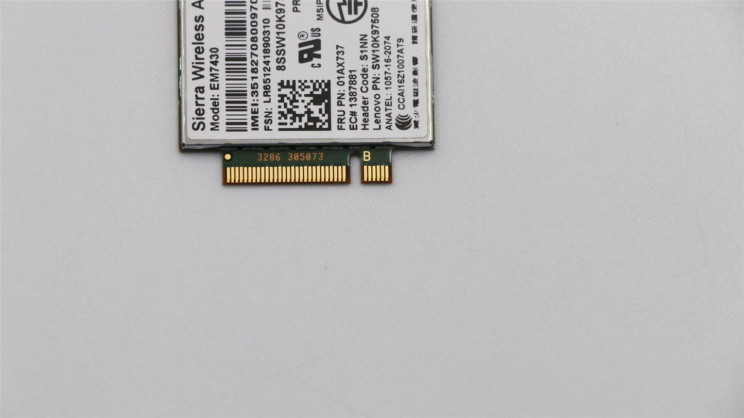 Lenovo Wireless, CMB, SIE, EM7430 01AX737