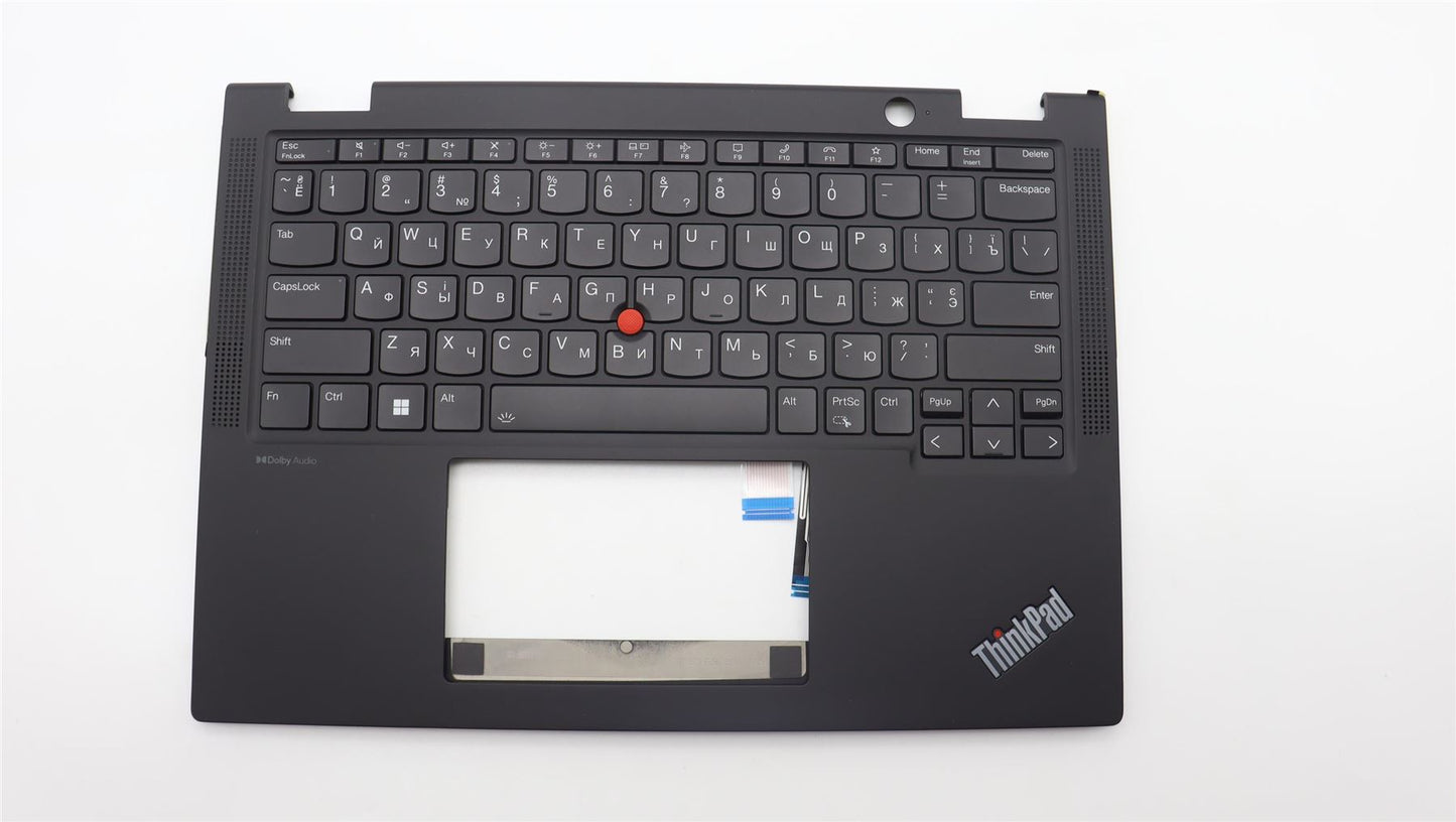 Lenovo ThinkPad X13 Gen 4 Keyboard Palmrest Top Cover Ukrainian Black 5M11L64298