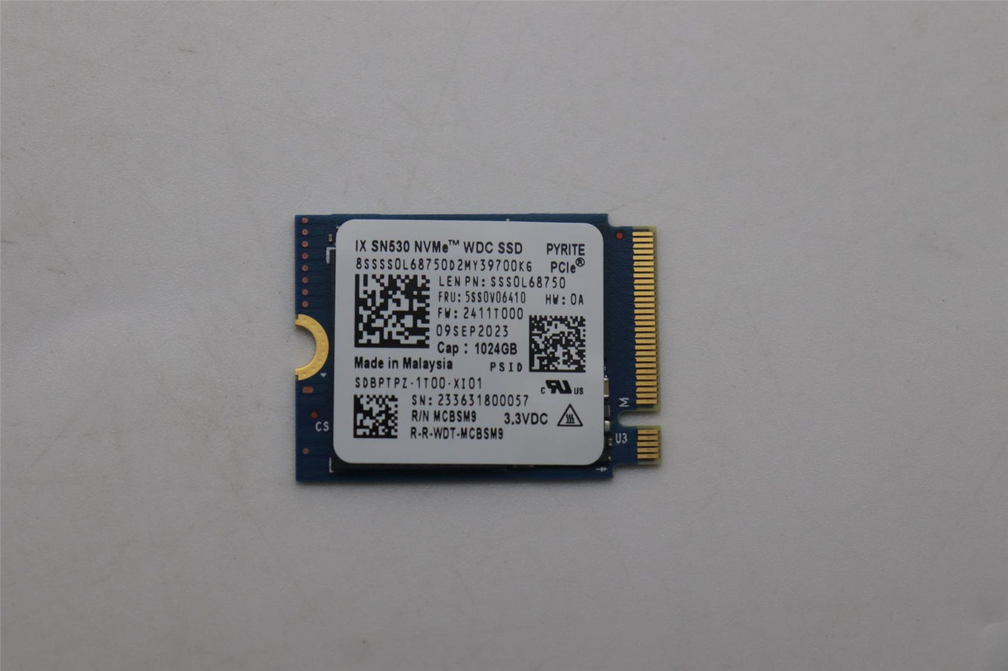 Lenovo ThinkEdge SE70 SE30 Solid State Drive SSD 1024 PCIE3X4 5SS0V06410