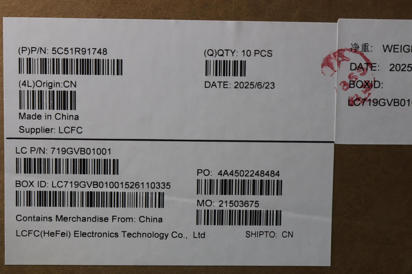 Lenovo CARDPOP FRU SMALL/B MTS44 IO PRE Board 5C51R91748