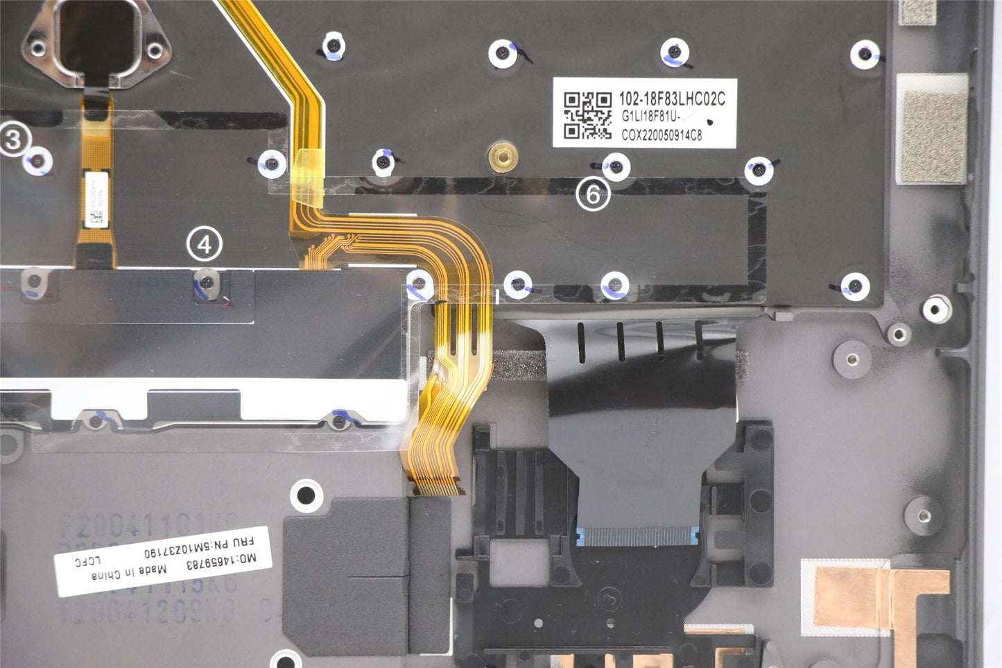 Lenovo MECH_ASM GRP_KBD_BZL_Russian_WW_IG_CHY 5M10Z37190