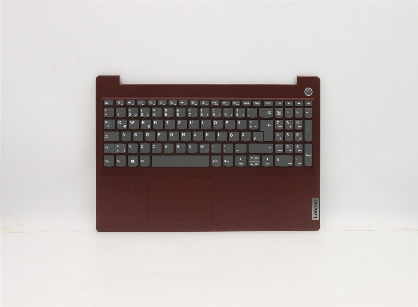 Lenovo IdeaPad 3 15ADA05 Palmrest Cover Touchpad Keyboard German Red 5CB1D02104