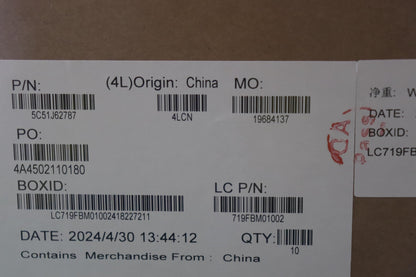 Lenovo CARDPOP FRU PCBA IO/B NSF862 W/O VP Fingerprint FPR I/O Board 5C51J62787