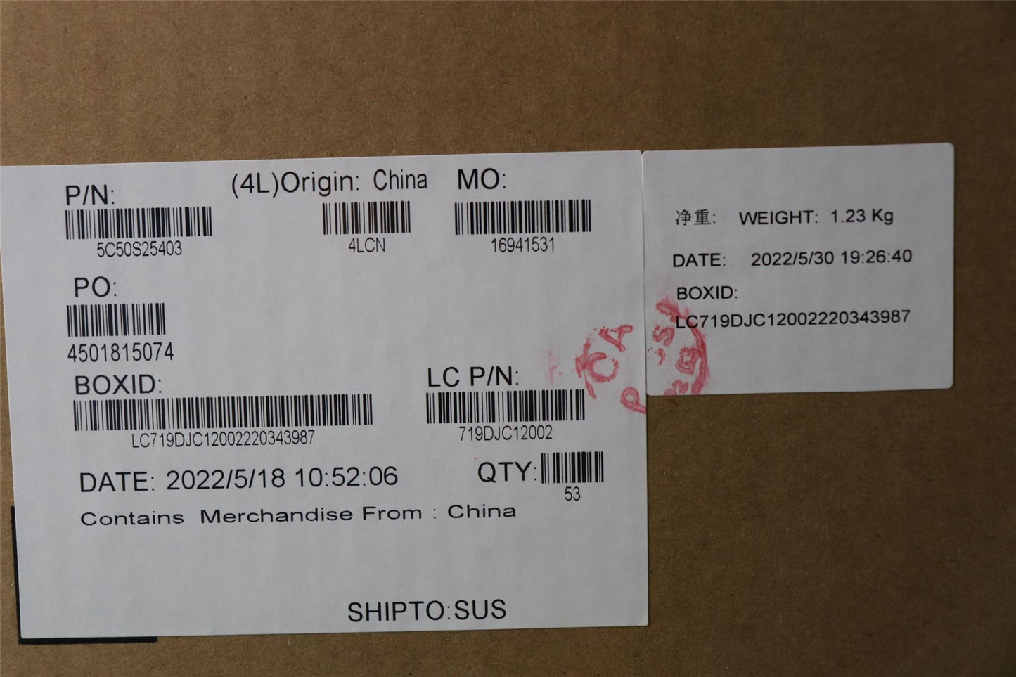 Lenovo Sensor_Board L 82QF 5C50S25403