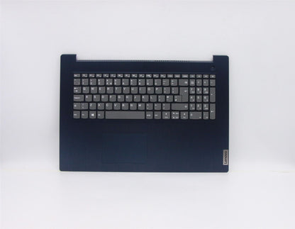Lenovo IdeaPad 3-17ADA05 Palmrest Cover Touchpad Keyboard UK Blue 5CB0X56776