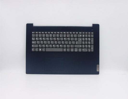 Lenovo IdeaPad 3-17ADA05 Palmrest Cover Touchpad Keyboard UK Blue 5CB0X56776