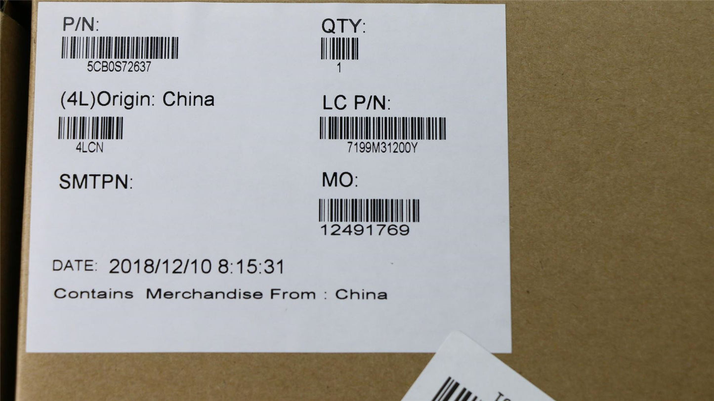 Lenovo Upper Case ASM_JA L 81C4 IG 5CB0S72637