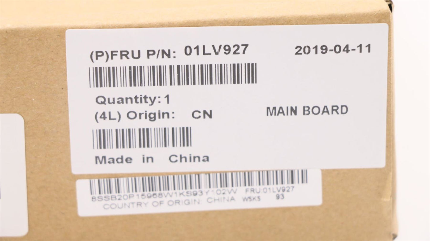 Lenovo 01LV927 BDPLANAR WIN,i7-6600U,16G,AMT,TPM2,vPRO