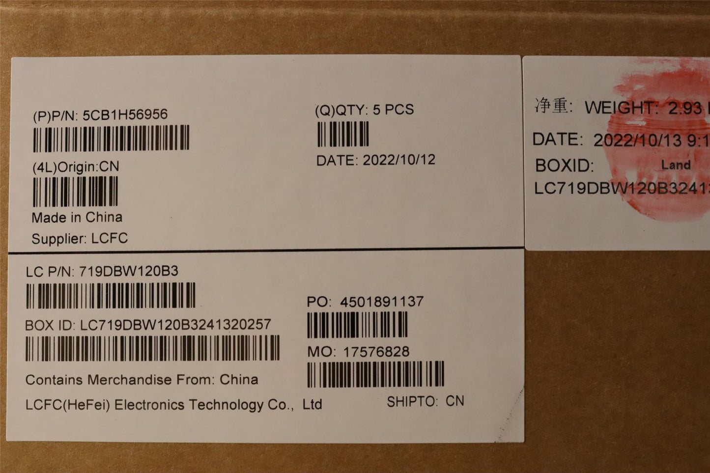 Lenovo IdeaPad 3 14IAU7 Palmrest Cover Touchpad Keyboard US Europe 5CB1H56956