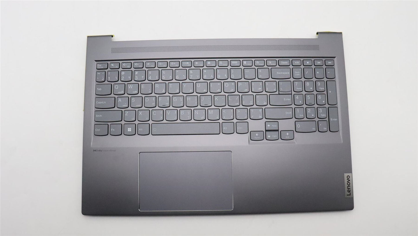 Lenovo IdeaPad 7 16IAH7 Palmrest Cover Touchpad Keyboard Arabic Grey 5CB1J37692