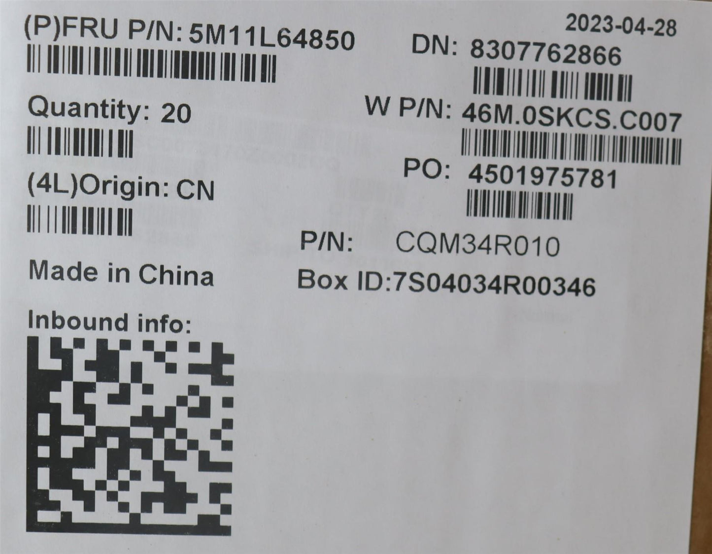 Lenovo MECH_ASM FRU D COVER,YOGA SG L13 Fenrir2 5M11L64850