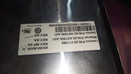Lenovo DF T2TV 84KEY ORGGRAY KBD US English Keyboard 25011980