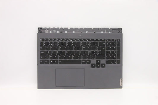 Lenovo 5 16ITH6H Palmrest Cover Touchpad Keyboard Belgian Slate Grey 5CB1D05363