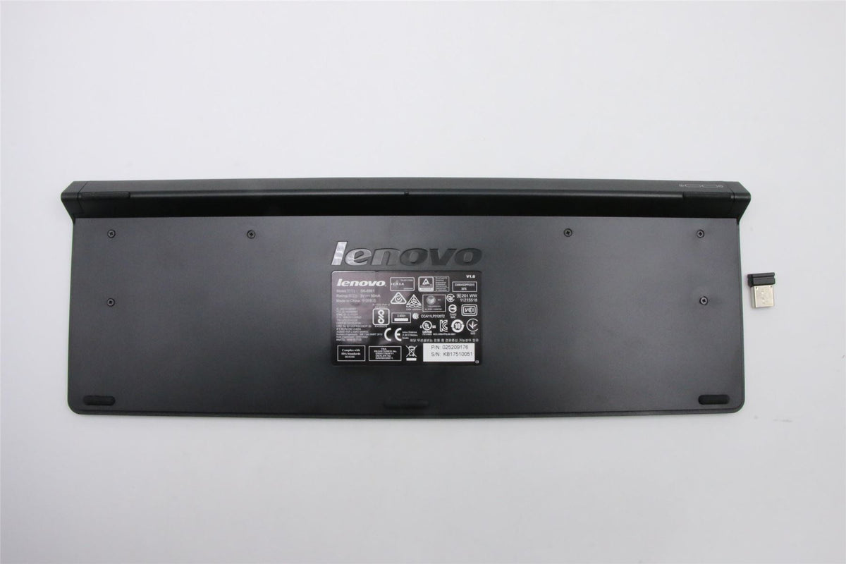 Lenovo Liteon SK-8861(US-MY) 2.4G KB-Black8 US English Keyboard 25209176
