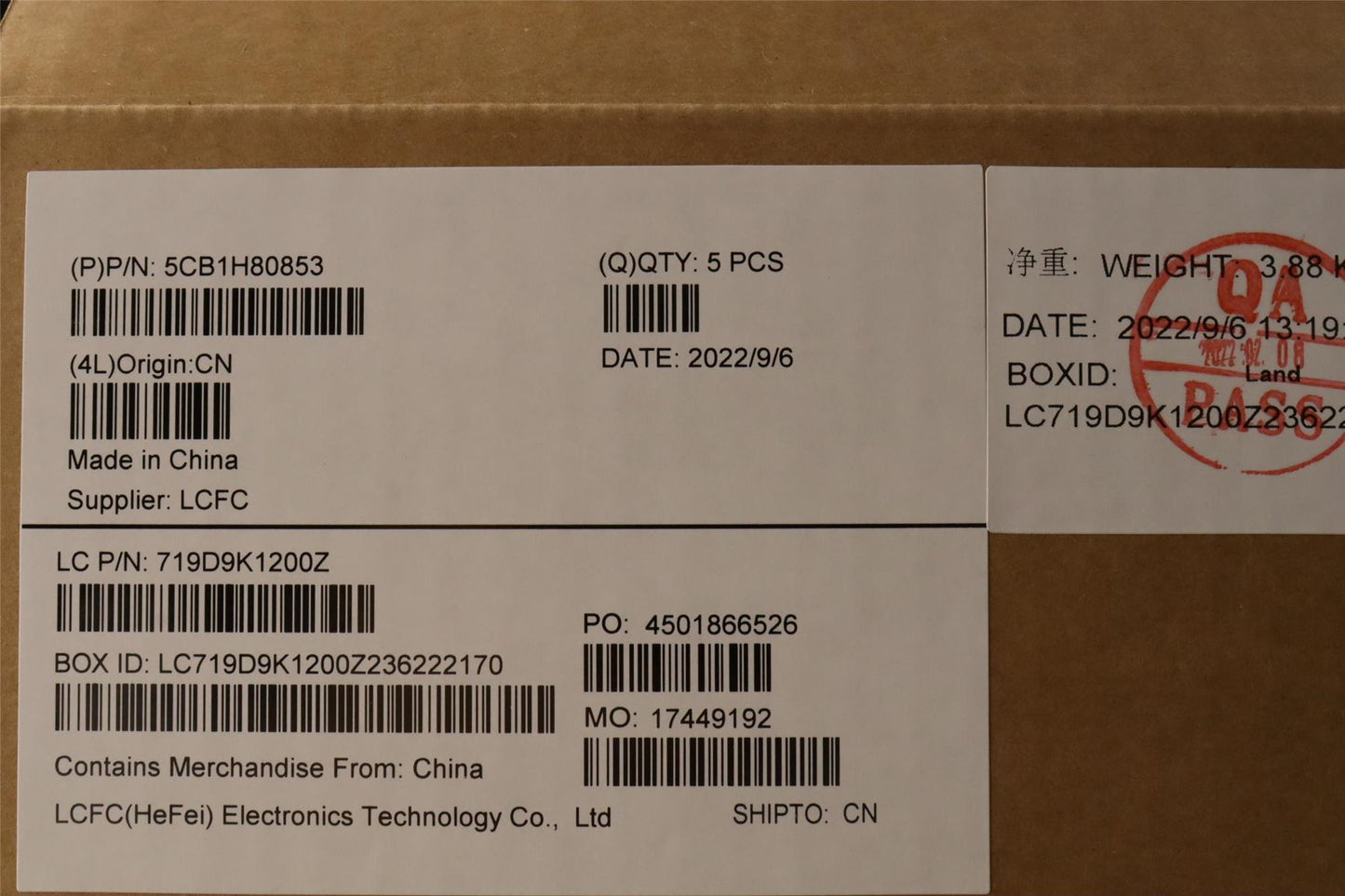 Lenovo Upper Case ASM_ITA L82RL NFP AG U 5CB1H80853
