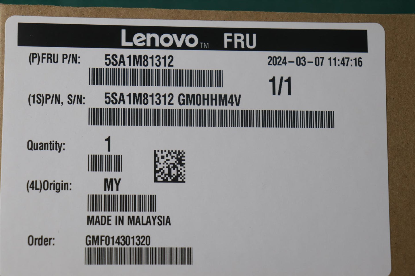 Lenovo ThinkStation P360 P3 T7 34IRZ8 CPU Processor 5SA1M81312