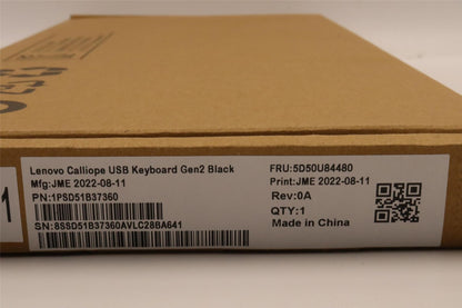 Lenovo DT_KYB USB Calliope KB BK ENG/FRA English French Keyboard 5D50U84480