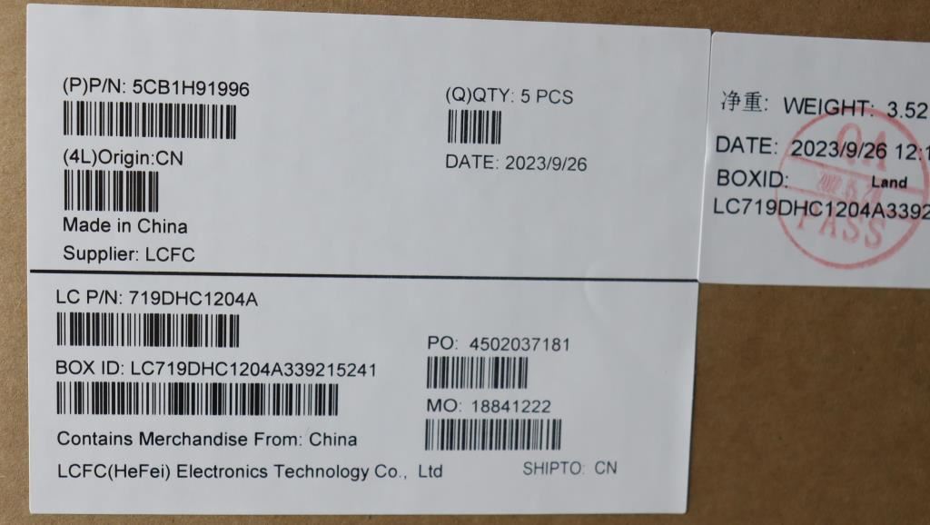 Lenovo IdeaPad 1 15IAU7 Palmrest Cover Touchpad Keyboard German 5CB1H91996