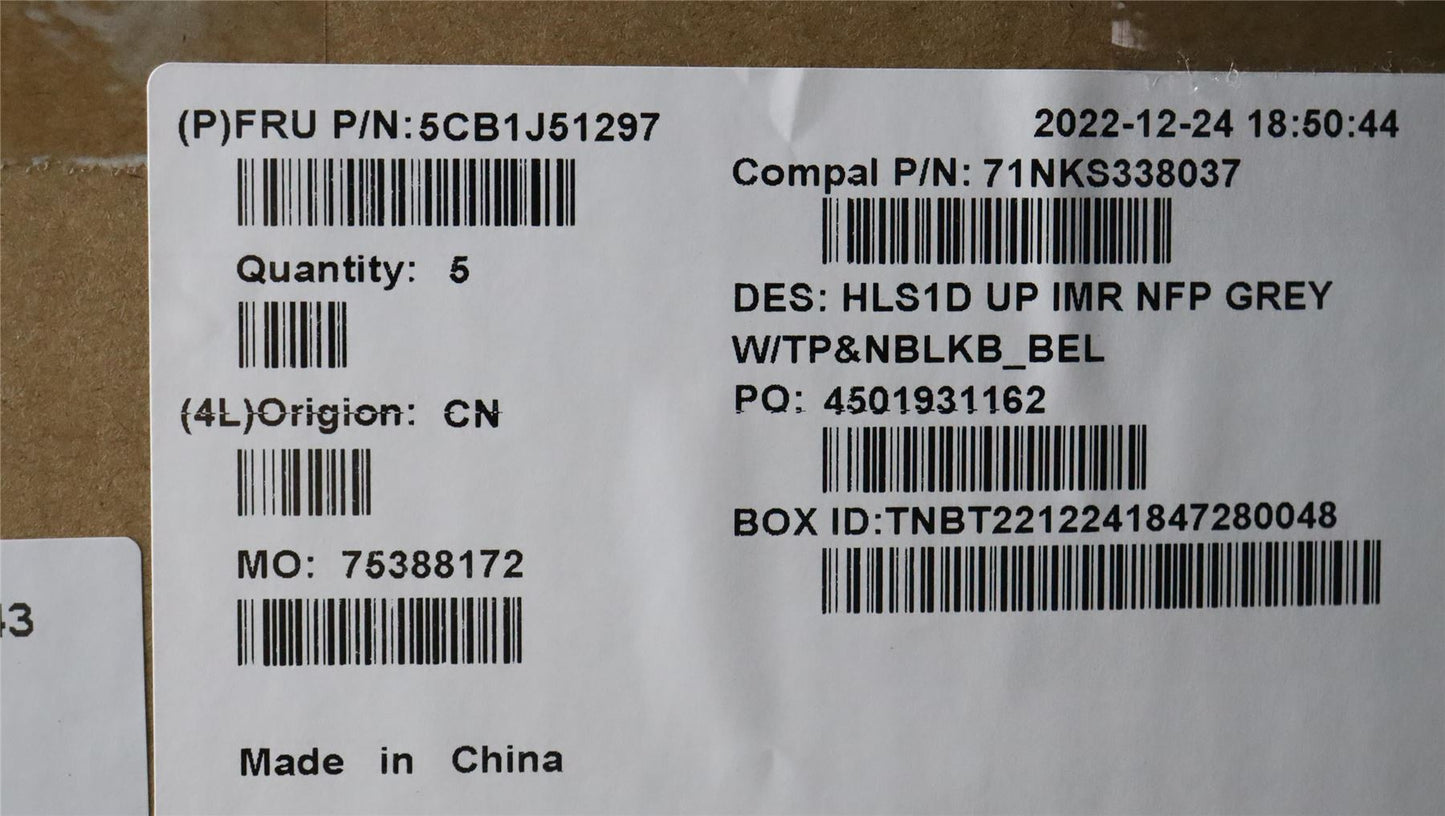 Lenovo IdeaPad 1 15AMN7 Palmrest Cover Touchpad Keyboard Belgian 5CB1J51297