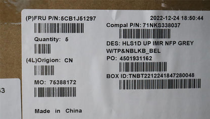 Lenovo IdeaPad 1 15AMN7 Palmrest Cover Touchpad Keyboard Belgian 5CB1J51297