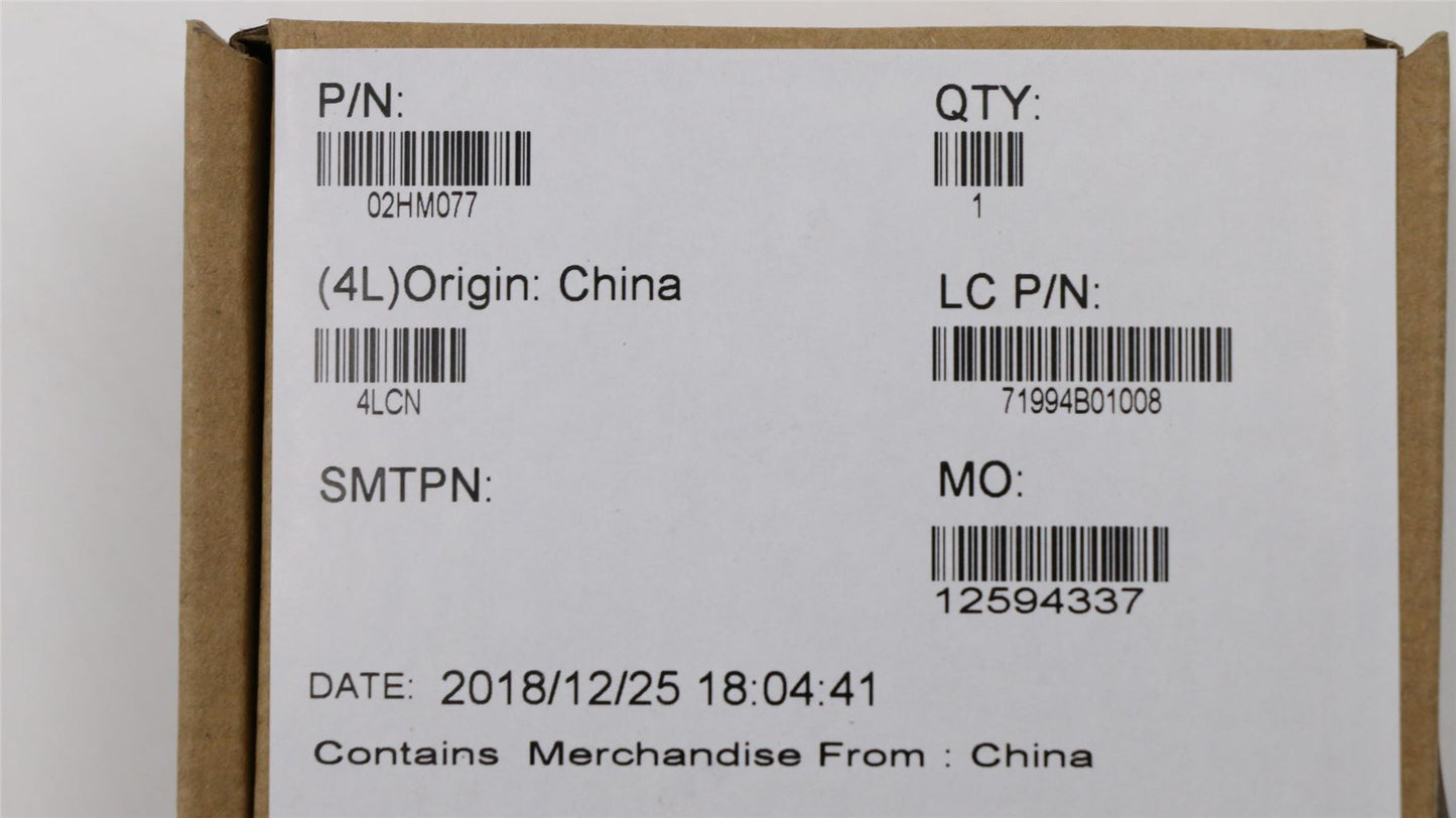 Lenovo LABEL FRU E480 Name label 02HM077