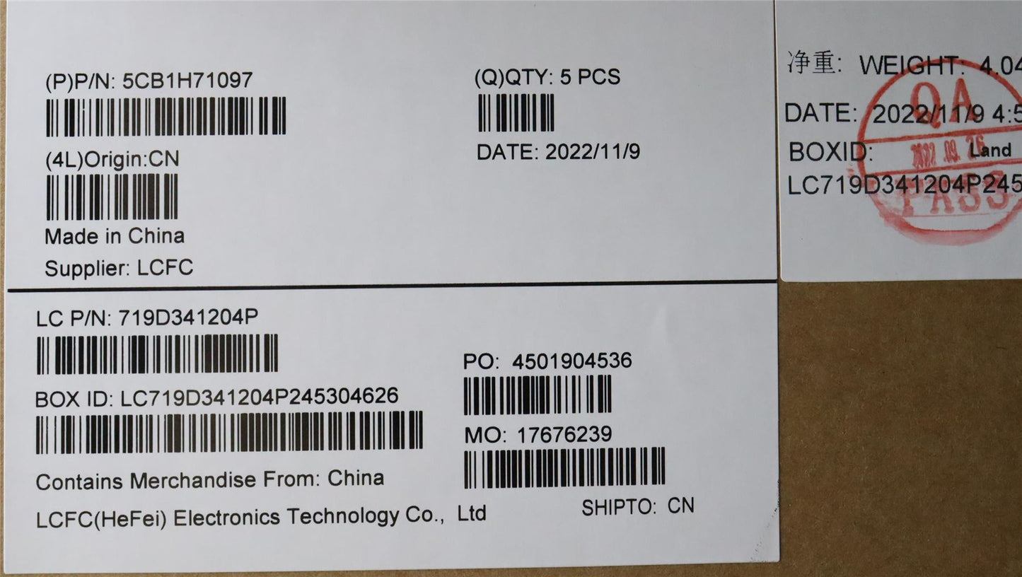 Lenovo Upper Case ASM_SPA L82RG ST W/BU 5CB1H71097