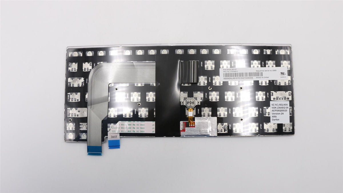 Genuine Lenovo ThinkPad 13 Gen 2 keyboard Arabic Silver Backlit 01EN769 01EN810