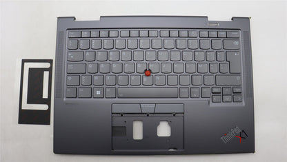 Lenovo ThinkPad X1 7th Gen Keyboard Palmrest Top Cover Belgian 5M11H45730