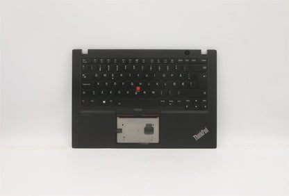 Lenovo ThinkPad T14s Keyboard Palmrest Top Cover Norwegian Black 5M10Z54202