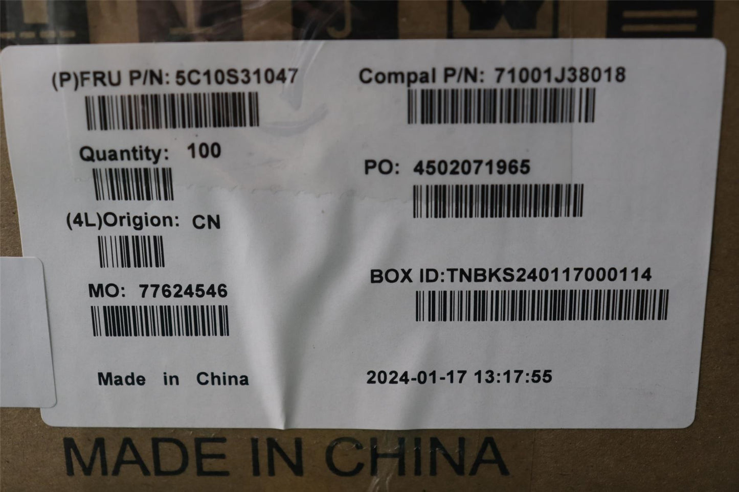 Lenovo Camera cable C 83G1 RGB FFC 5C10S31047