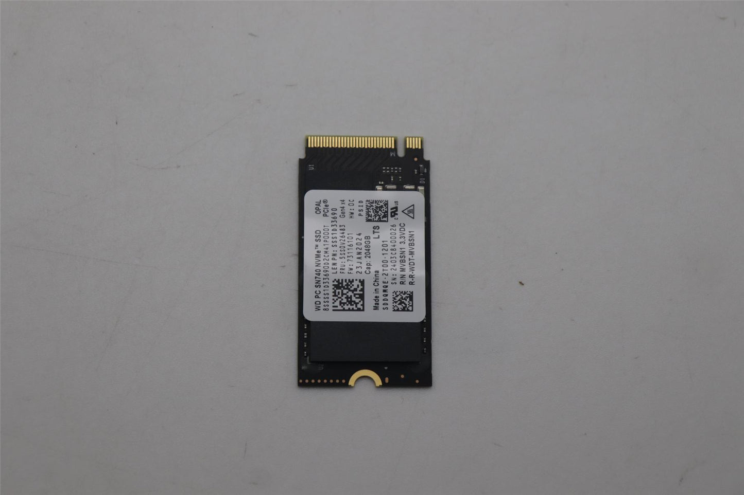 Lenovo ThinkPad L14 Gen 4 L15 Gen 4 Solid State Drive SSD 5SS0V26483