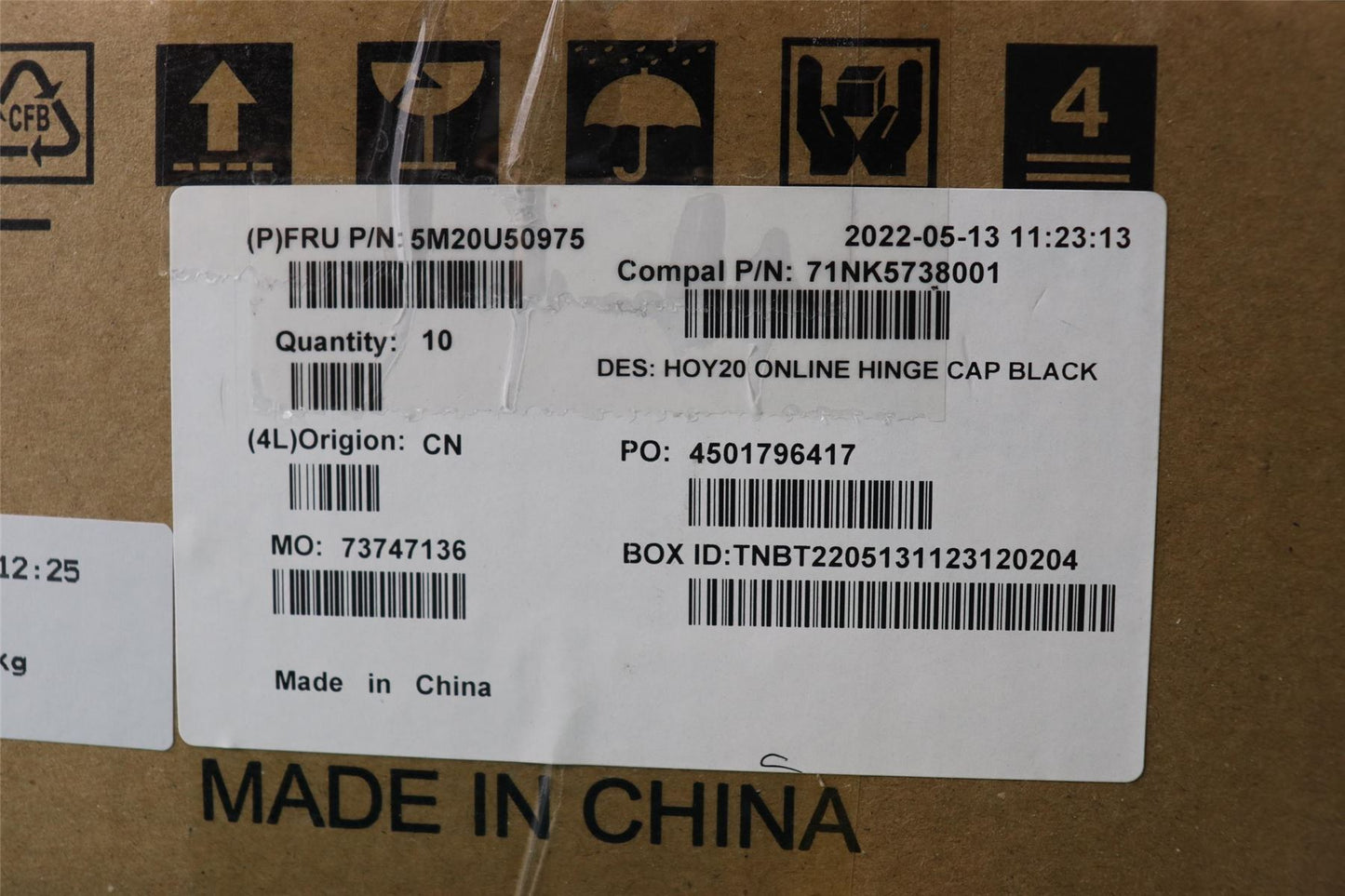 Lenovo MECHANICAL Lift HNGE_CAP_BLK,AIO N3-3 24 5M20U50975