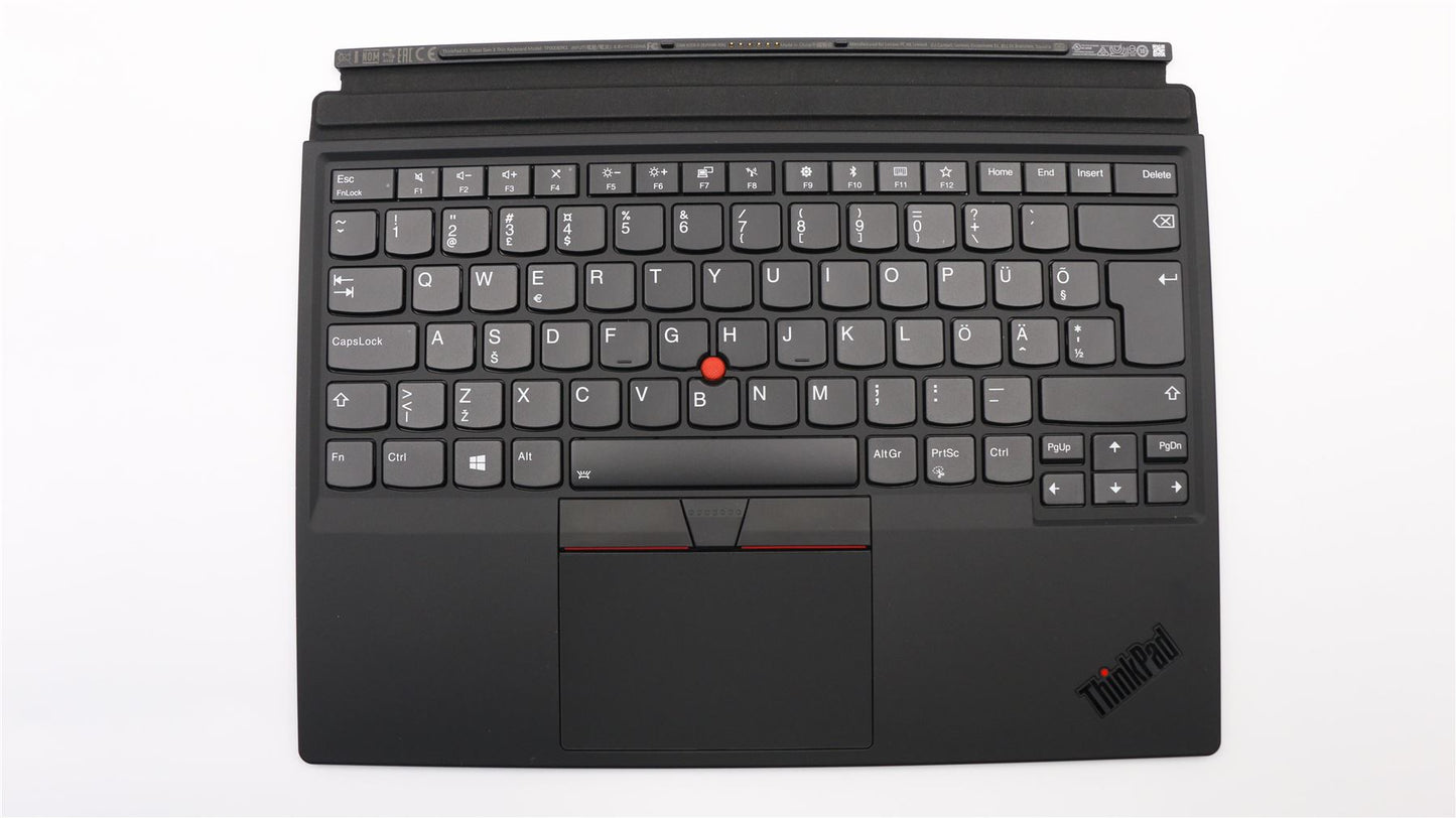 Lenovo Tablette X1 3ème station d'accueil Clavier Repose-paume Pavé tactile Noir estonien 02HL182