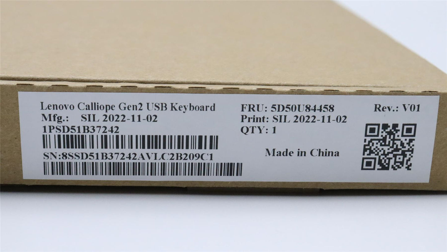 Lenovo USB Calliope KB BK NOR 5D50U84458
