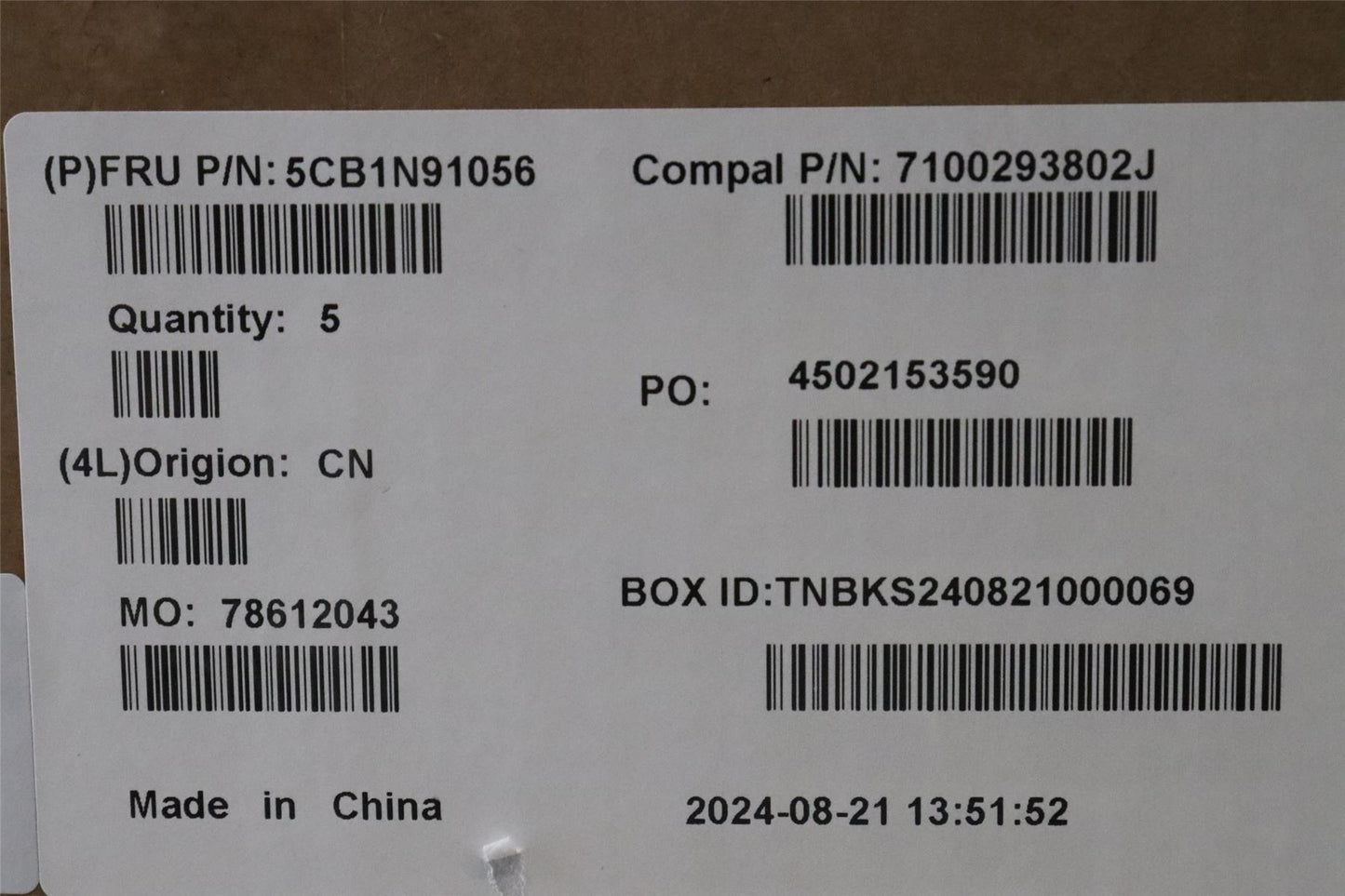 Lenovo UpperCase FRA C83FW FP AB BL AL 5CB1N91056