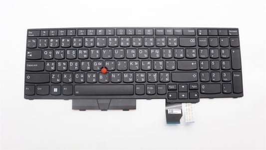 Lenovo ThinkPad T15g Gen 2 P15 Gen 2 s Keyboard Thai Black 5N21B44394