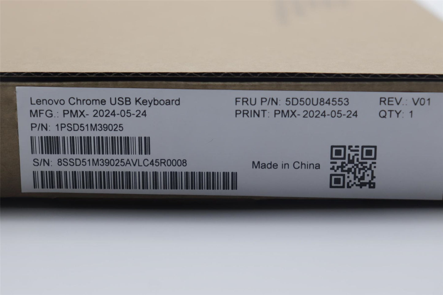 Lenovo Primax Chrome USB KB_Greek 5D50U84553