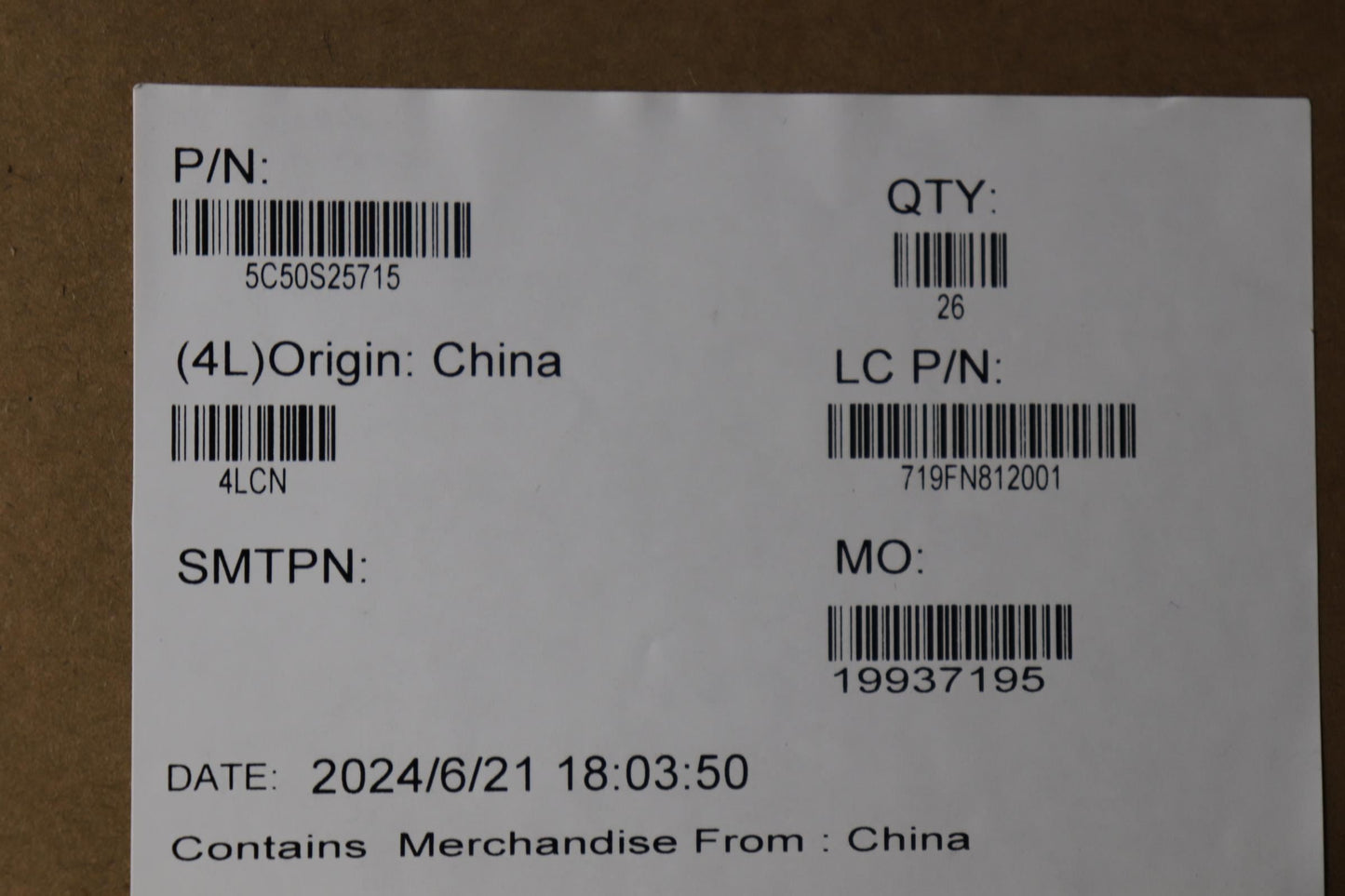 Lenovo CARDPOP L 83JJ USB/B USB Board 5C50S25715