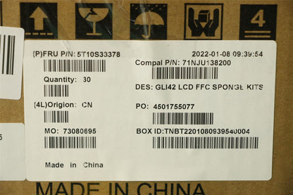 Lenovo TAPE Sponge C 82L3 LCD FFC 10pcs 5T10S33378