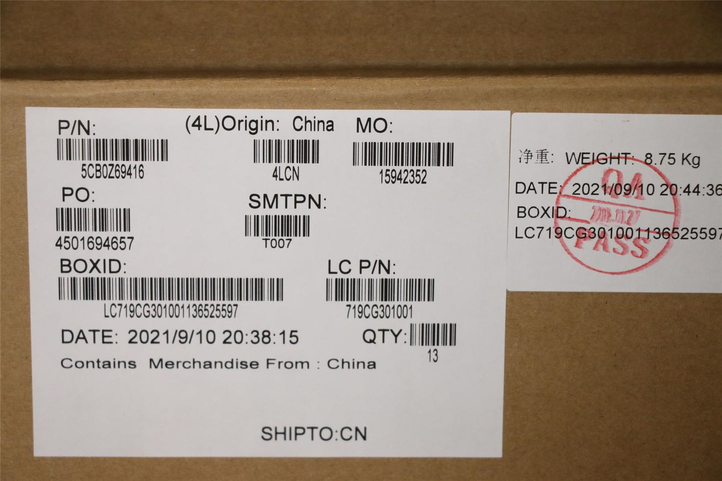 Lenovo COVER C_FRAME_SUB_ASSY 5CB0Z69416