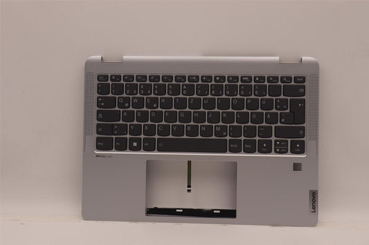 Lenovo IdeaPad 5 14IAU7 Keyboard Palmrest Top Cover German Cloud Grey 5CB1H79954