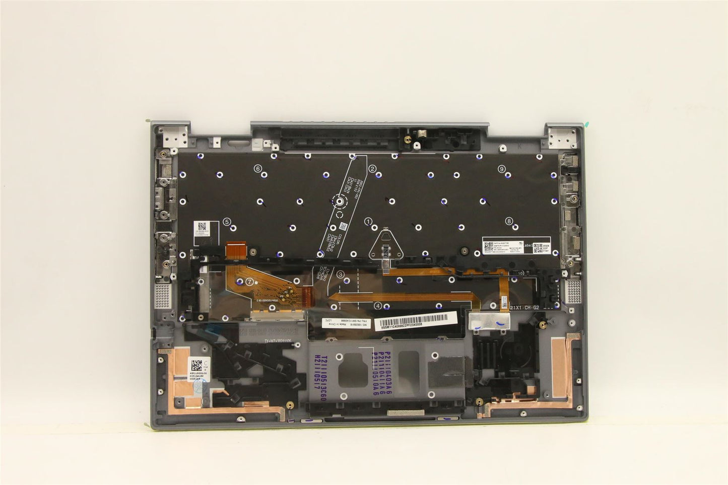 Lenovo Yoga X1 6th Palmrest Touchpad Cover Keyboard French Grey 5M11C40998